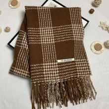 新款高级感格子围巾女冬季韩版披肩两用春秋加厚围脖男保暖潮批发