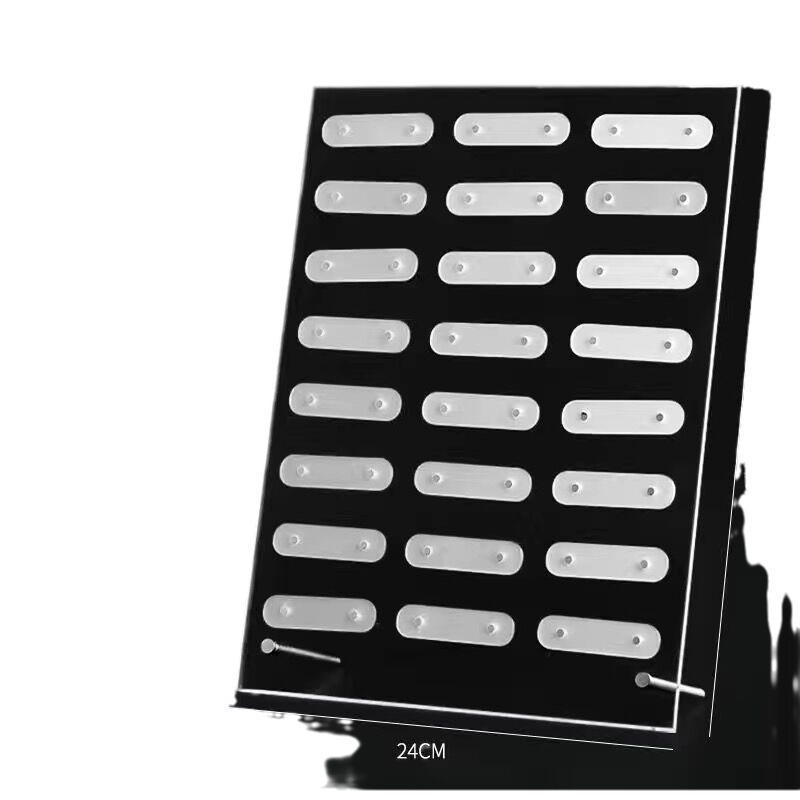 Nail Shop tablero de exhibición especial de alta acrílico transparente con desgaste magnético tarjeta de color de trabajo de uñas muestra soporte de exhibición