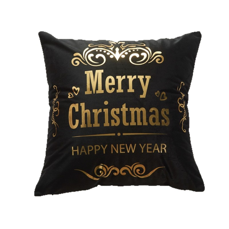 2025 新製品クロスボーダーサプライクリスマスホットスタンピングシンプルな枕カバークリスマスパターンファッションリビングルームベッドルーム枕|undefined