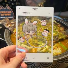 小红书同款恋与深空沈星回吃饭透卡超亮亚克力印刷送闺蜜生日礼物