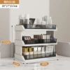 Milky white 3 layers [free 2 large and 2 small storage boxes]