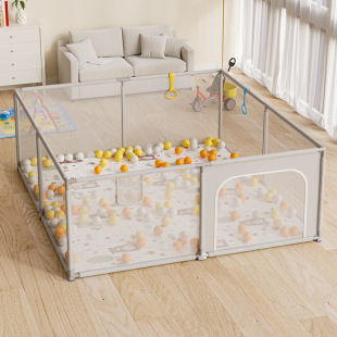 Baby play fence home toddler fence with protective cotton foldable children's fence cross-border factory wholesale