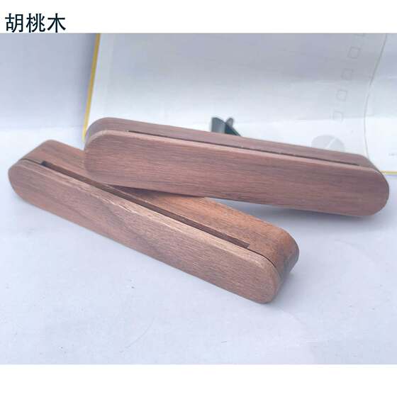 Factory Direct Groove Solid Wood Car Air Outlet Aromatherapy Clip New Walnut Wooden Rectangular Aromatherapy Box