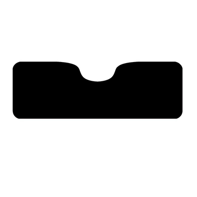 dirt-resistant wear-resistant can be cut: Universal Foot Pad - pure-black-foot-long-row-single-piece