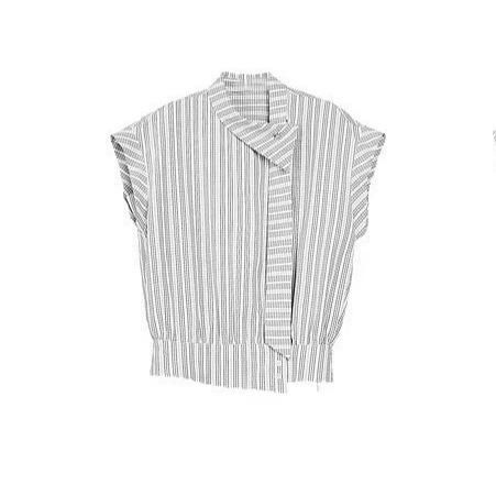 [Playful Statement] Elel High-End Irregular Sleeveless Shirt for Women 2026 Summer New Unique Casual Shirt