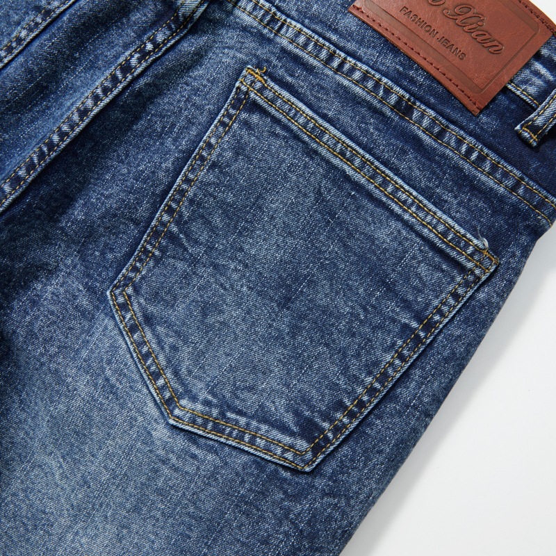 Men's Washed Patchwork Flared Jeans High Street Style New American Exclusive Vibe Denim_viptrois.com