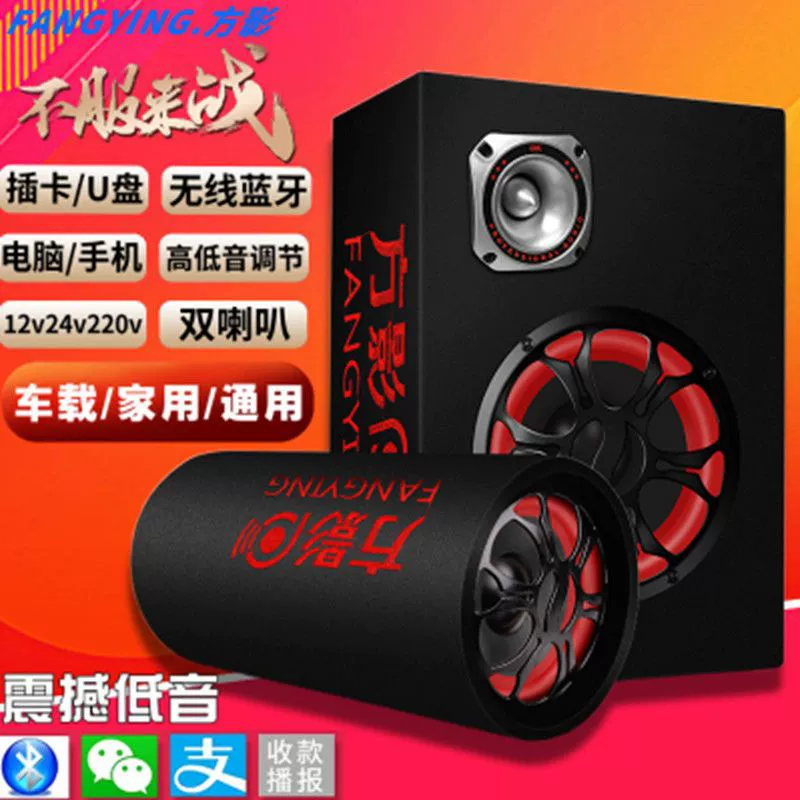 Портативный ноутбук, динамики, 12В, 24В, высокая мощность, Bluetooth, 220В