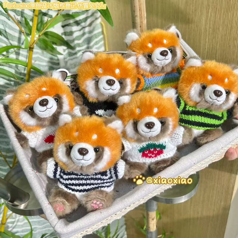 Cute little panda mini pendant, sweater-style panda plush toy, original panda design, fashionable and versatile bag charm Cute little panda mini pendant, sweater-style panda plush toy, original panda design, fashionable and versatile bag charm
