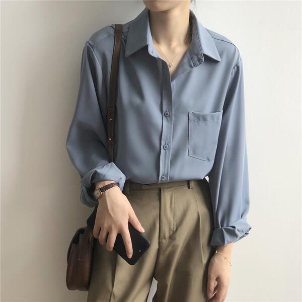 Autumn solid shirt