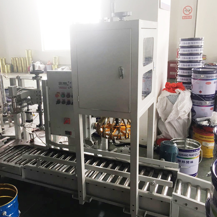自动称重乳胶漆灌装机 化工液体全自动称重灌装机 真石漆灌装设备