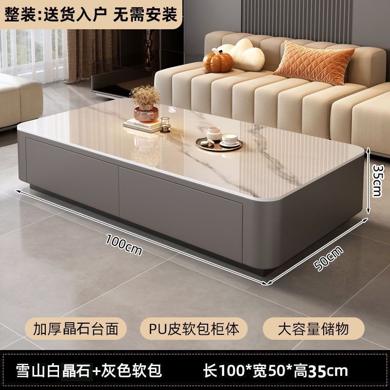 Fábrica directa sin instalación de mesa de té sala de estar mesa de té doméstica de piso pequeño tipo de mesa de té moderna mesa de té de lujo ligera