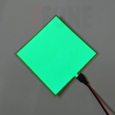 Cold light sheet — panels, backlight panels, flexible panels - green-5cm5cm-with-battery-box