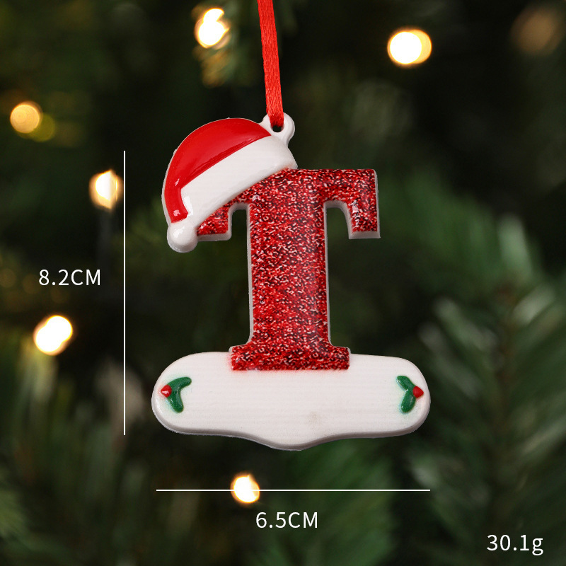 2025 ファミリークリスマス樹脂ペンダント DIY 手書き名クリスマス雪だるまクリスマスツリー装飾カスタマイズ|undefined