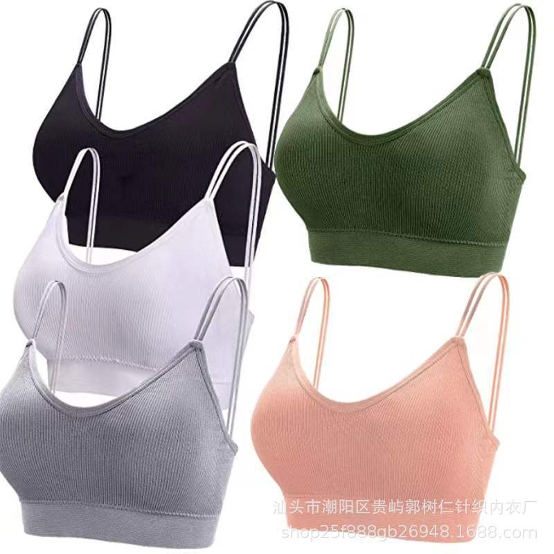 Cross-border más tamaño belleza espalda camisola ropa interior estudiante femenino tubo superior estilo coreano sujetador inalámbrico desgaste exterior correa interior envuelto pecho