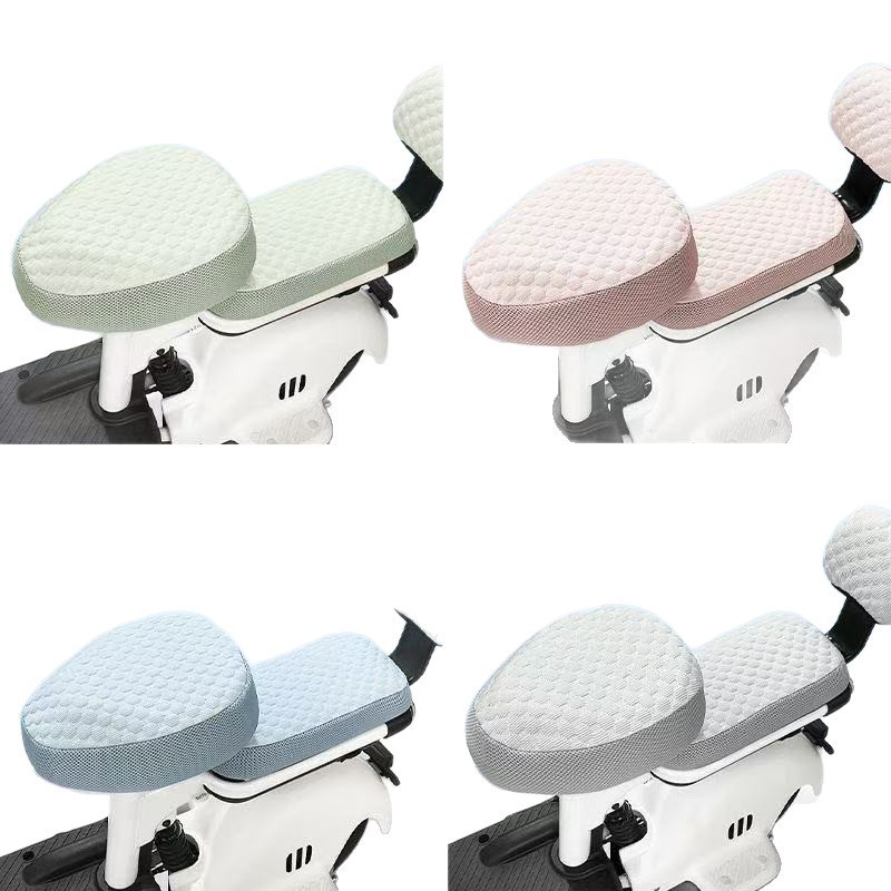 Electric Vehicle Seat Cover Summer Cartoon Cute Ice Silk Breathable Seat Cover 2026 New Model Electric Bike Seat Protector