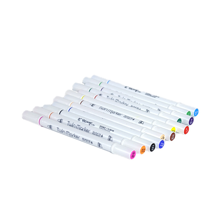 Juego de Marcadores de Color Doble Punta Redonda para Dibujo