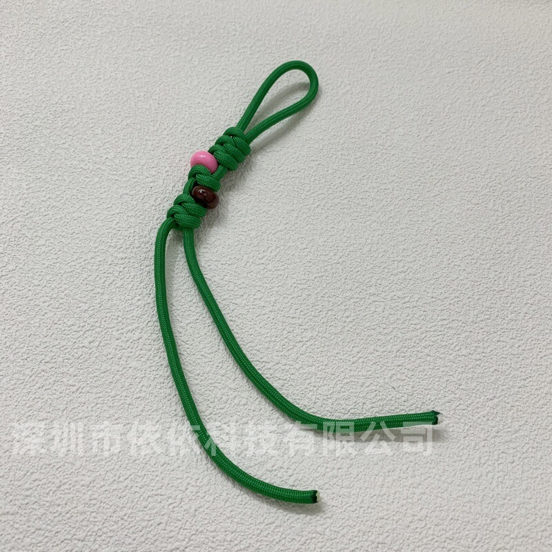 miu系彩色包包编绳挂件时尚车钥匙扣挂饰金刚结手工彩珠编织挂绳|undefined