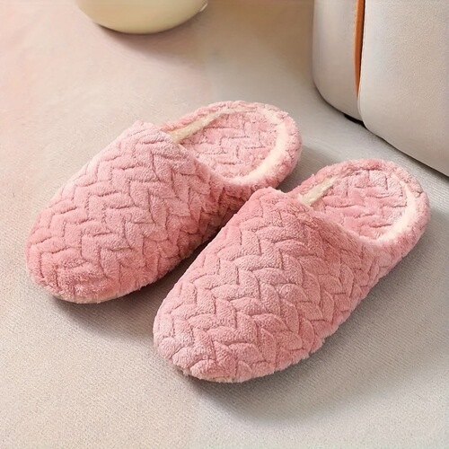 Cozy Women's PU Slippers - Warm, Non-Slip, Soft