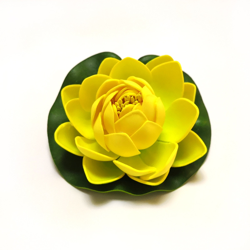 Lotus artificial hoja de loto para dormir Lotus falso loto danza accesorios piscina decoración Lotus EVA espuma flor eterna