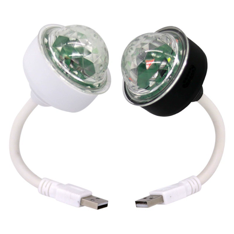 Новый USB атмосферный свет Автомобильный домашний Голосовое управление проекционный Свет Волшебный шар звездный свет диджейский свет автомобиль красочный атмосферный свет