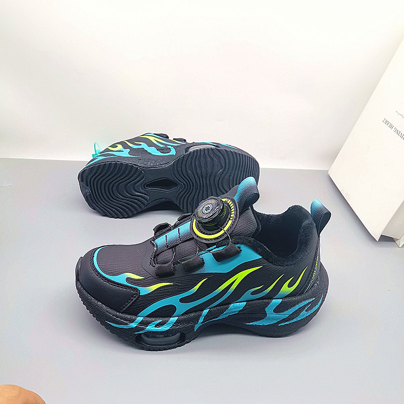 Zapatos de corrida de cuero de carbono de algodón primavera y otoño zapatos de corrida de niños zapatos de niños zapatos de niños grandes zapatos de estudiantes