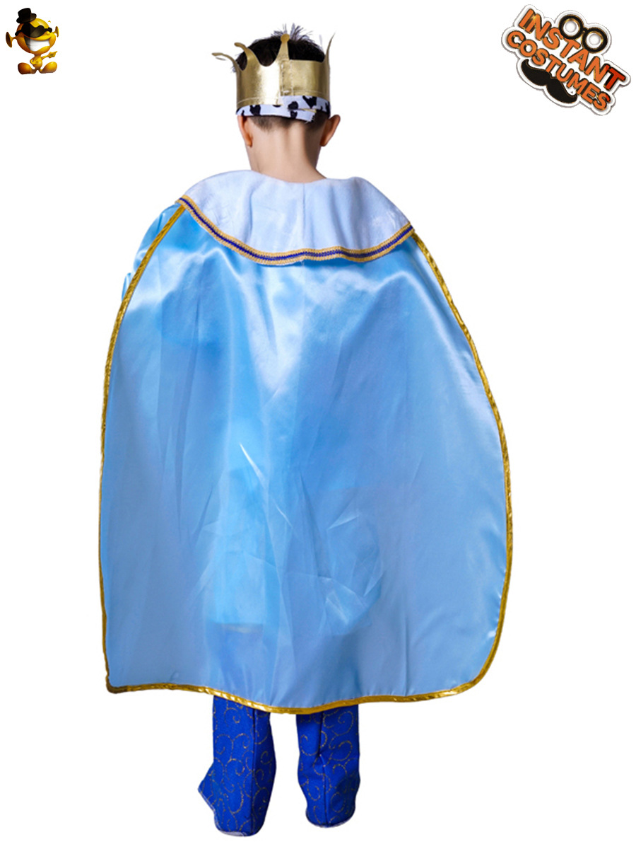 Niños de Halloween traje del rey Europeo Rey Partido la etapa ropa los niños Cosplay juego rol
