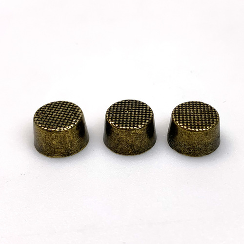 Guangzhou source 12MM mesh pattern upper screws bronze foot nails bucket shaped handmade bag bottom accessories