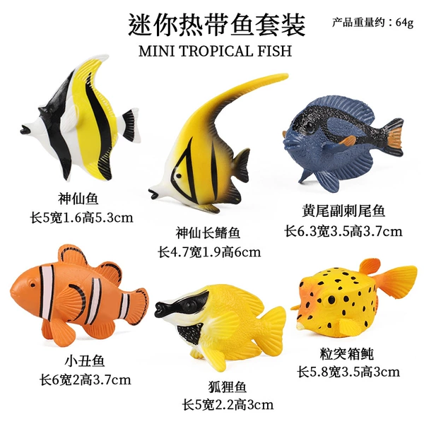 KZ mini tropical fish (6 sets)
