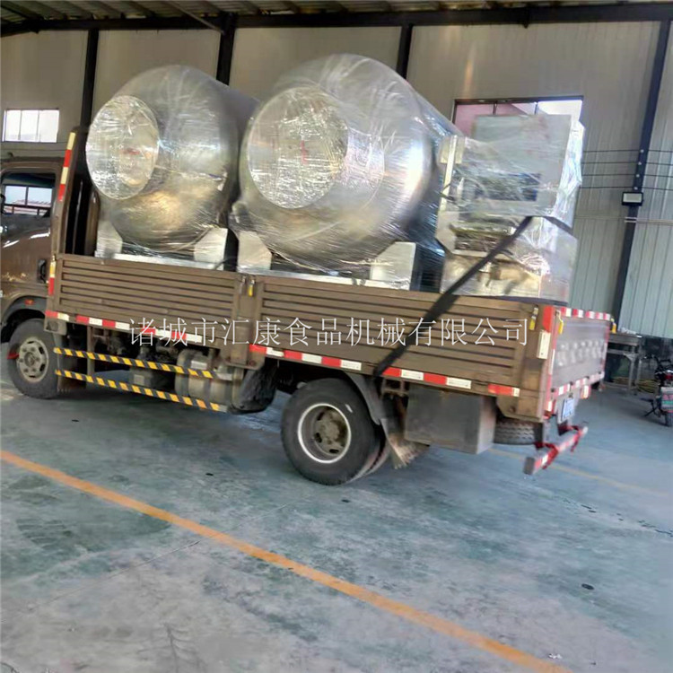 自动出料汇康自营鸡柳拌料滚揉机 熟成品羊肉块入味真空拌料设备