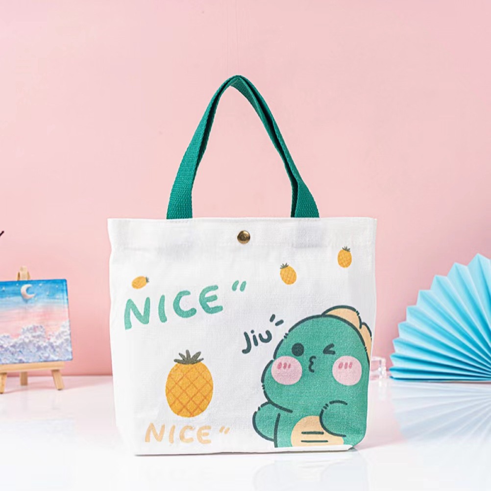 Bolsa de regalo de graduación de niños bolsas de lona portátiles de dibujos animados estudiantes bebés regalo de cumpleaños bolsa de lona spot