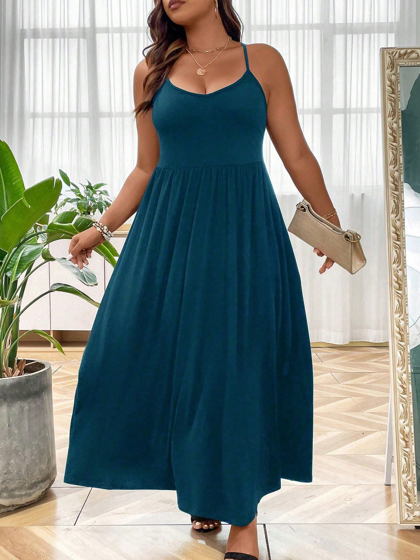 2024 Europa y Estados Unidos transfronterizos nuevo verano Amazon Aliexpress Xiyin Lazada moda casual vestido de cintura alta