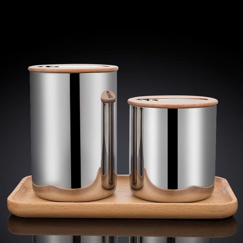 304 stainless steel sealed jar coffee bean storage jar dried fruit tea jar 1.0L 1.8L new product Amazon