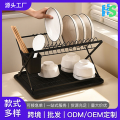 餐具沥水碗架收纳架厨房收纳置物架家用多功能可拆卸碗碟收纳架