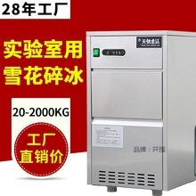 天驰雪花大型制冰机火锅店商用100kg全自动小型一体式碎冰机25kg
