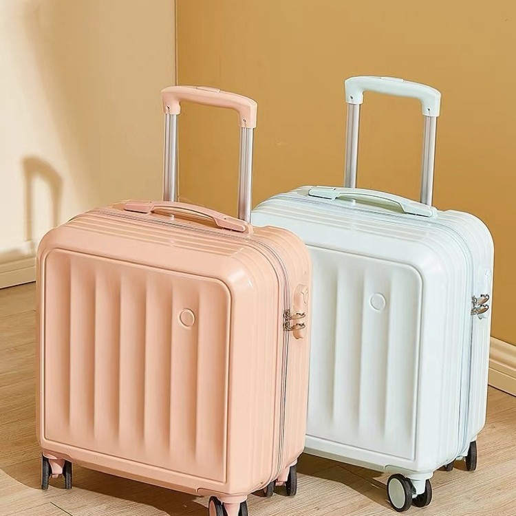 Caja de embarque pequeña de 18 pulgadas, maleta nueva, maleta de viaje de corta distancia, maleta con ruedas pequeña, caja de contraseña femenina, rueda universal