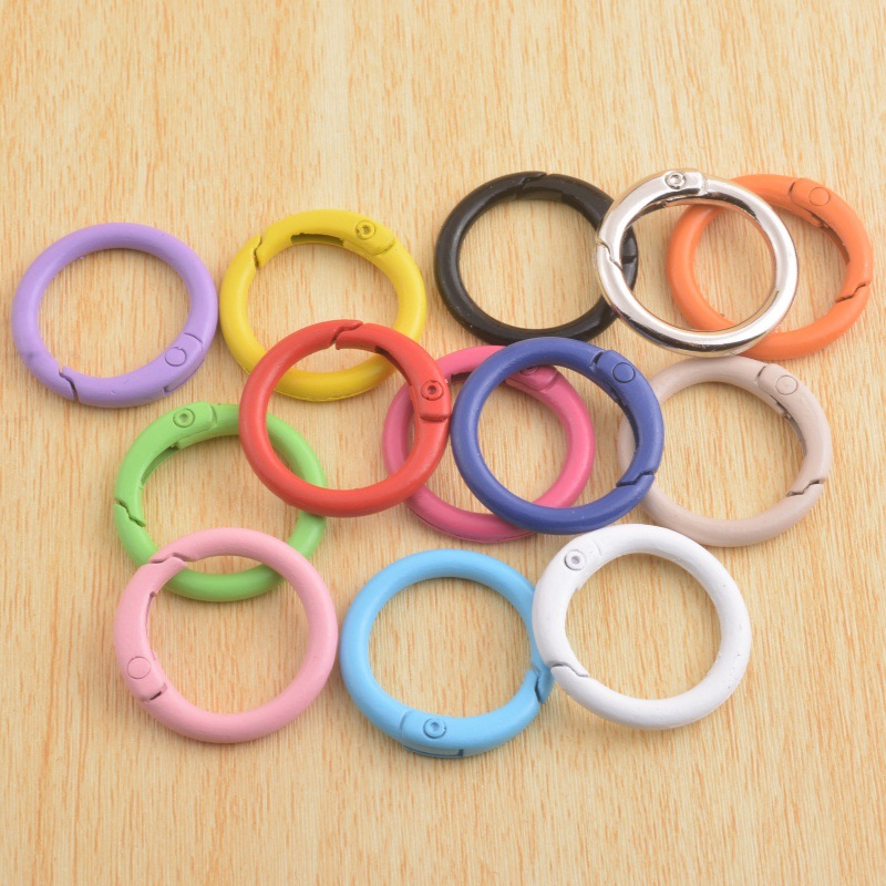 工場直販カラー塗装亜鉛合金スプリングコイル 33 ミリメートルスプリングコイル diy ペンダントキーホルダーアクセサリースプリング