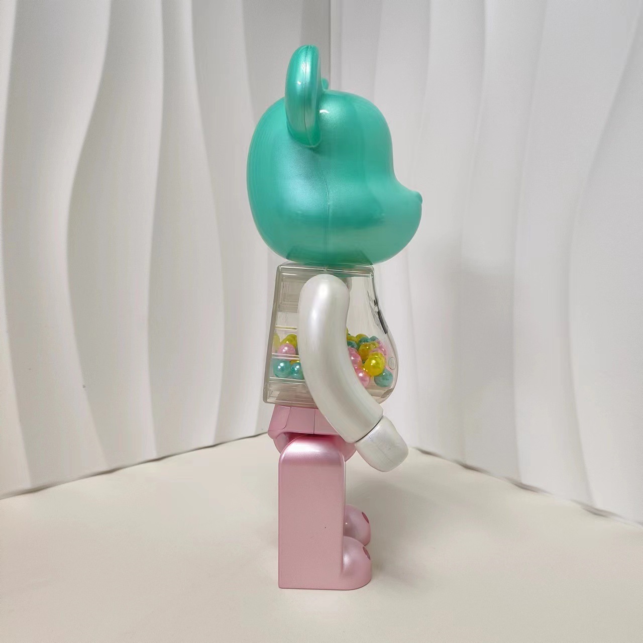 BEARBRICK400 % 100% 폭력적인 곰 장식품 진주 높은 색상 가치 럭셔리 패션 인형