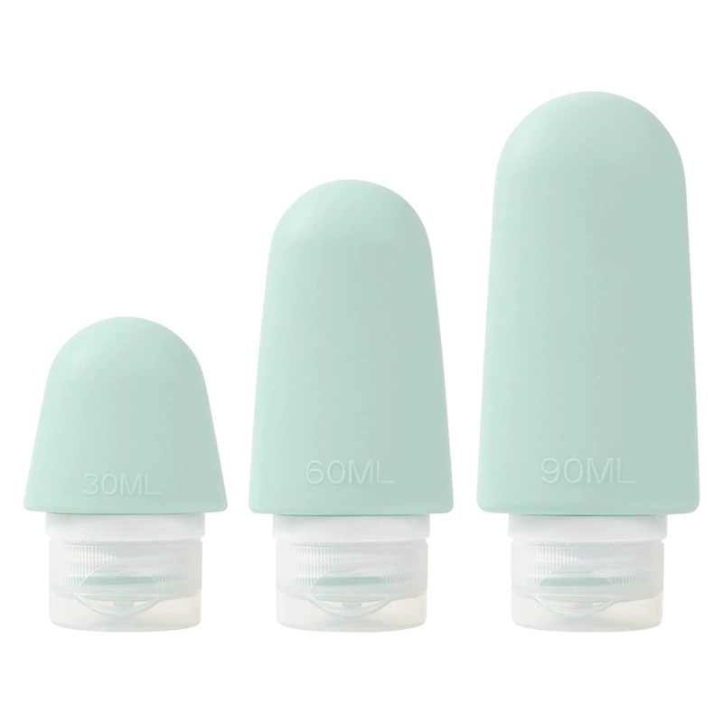 Silicone bottle for traveling, handheld lotion, storage system, hermetic container, fall protection