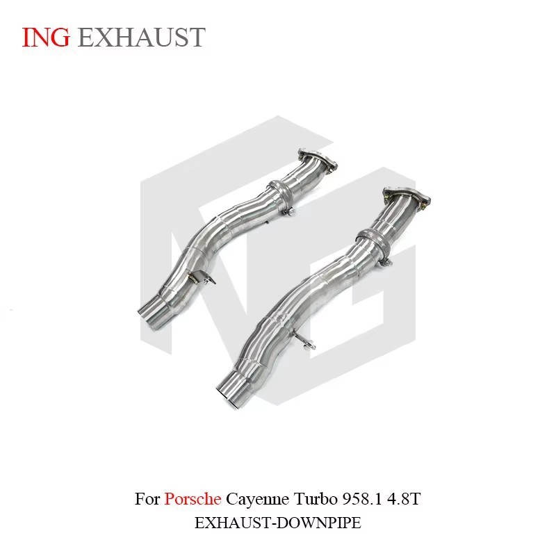 Suitable for Porsche Cayenne Turbo 958.1 4.8T front exhaust pipe stainless steel