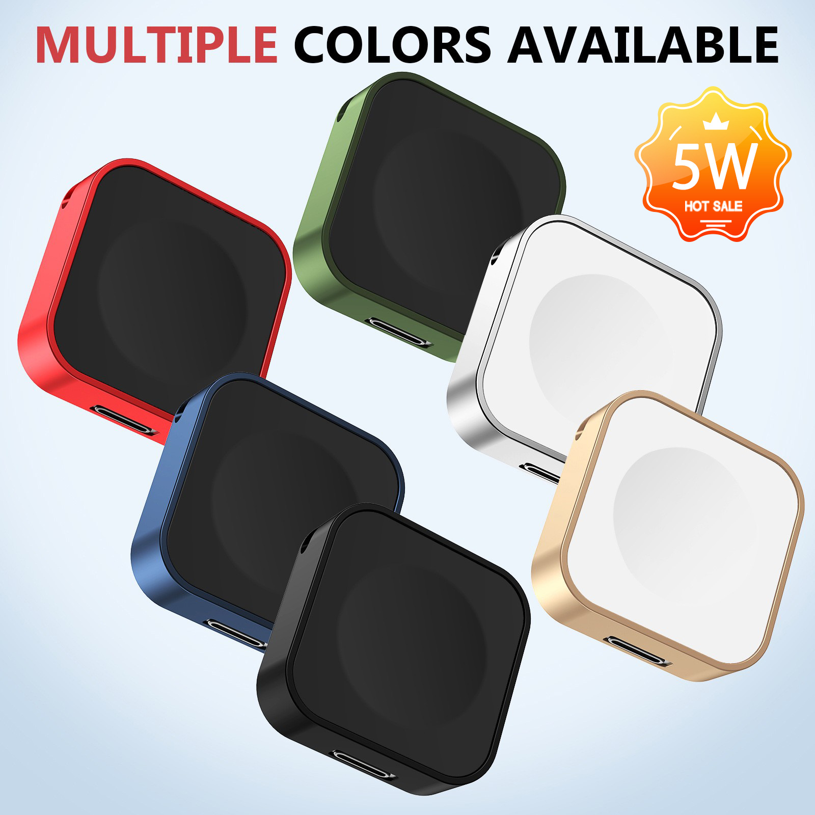 Carga rápida de 5w para Apple Watch Wireless Samsung appWatch Carga magnética Mini cargador transfronterizo portátil