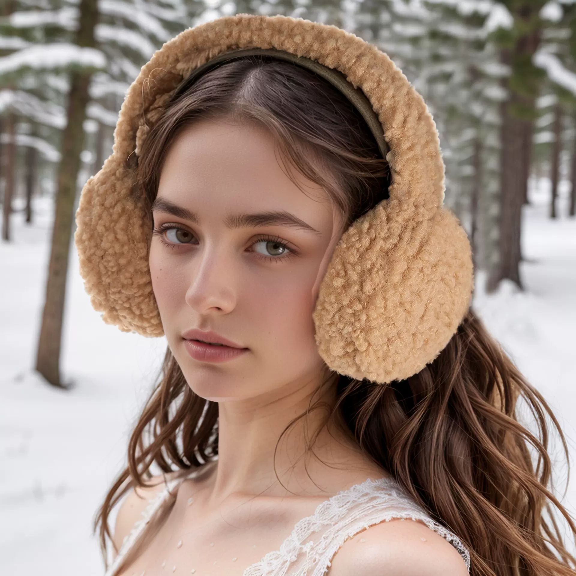 新款冬季毛绒耳暖学生时尚纯色耳罩可爱耳暖保暖简约护耳神器批发