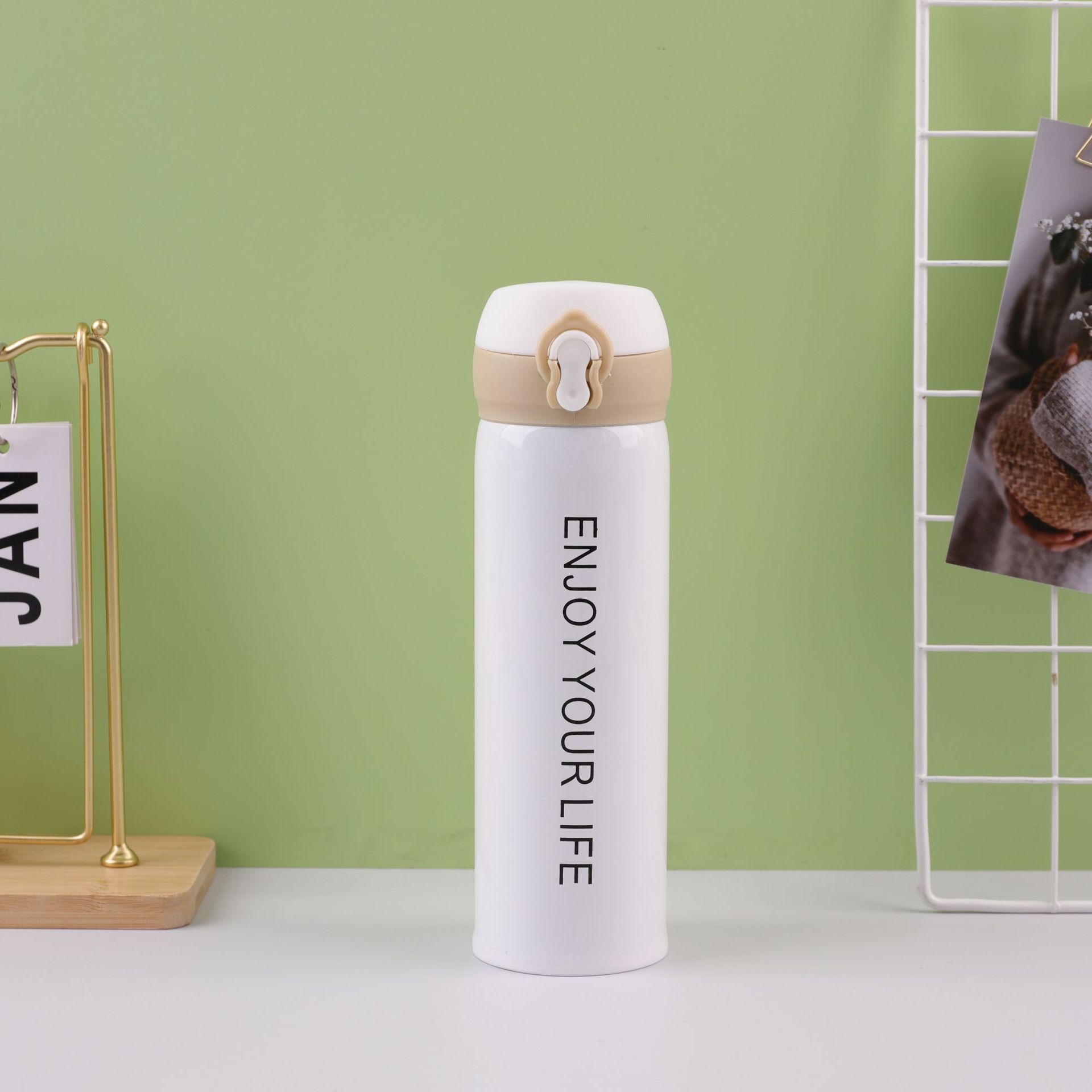 Sudeste asiático transfronterizo nuevo acero inoxidable taza de rebote taza de vacío hogar creativo regalo taza pareja moda taza de agua