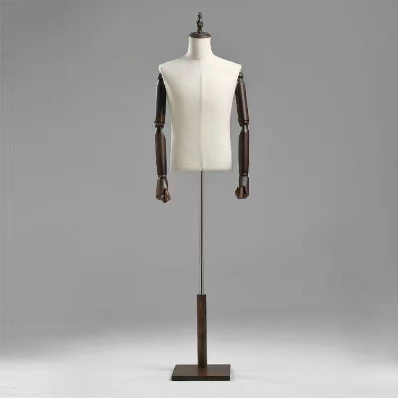 Modelo de ropa de hombre accesorios de mujer todo el cuerpo plataforma percha de ropa de ventana de hombre estante de exhibición de busto falso cuerpo humano tienda de ropa modelo rack