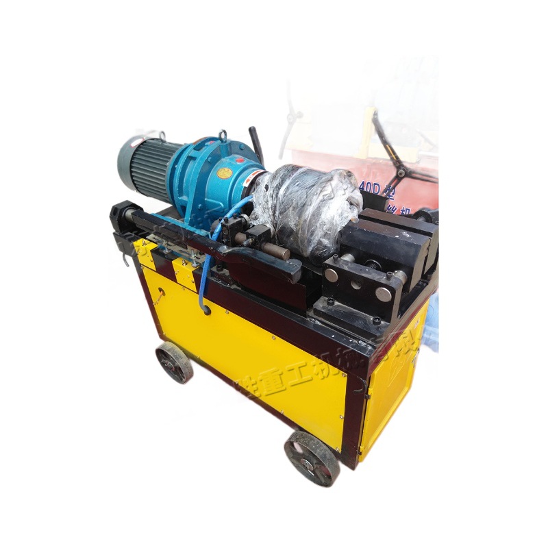 máquina de rodadura de alambre de barra de acero de rosca recta tipo vertical hidráulico de manga de alambre de tres ejes equipo de manguito de conexión de barra de acero totalmente automático