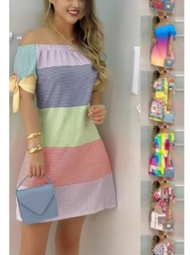 Cross-border Amazon AliExpress independent station fashionable sexy women's printed dress