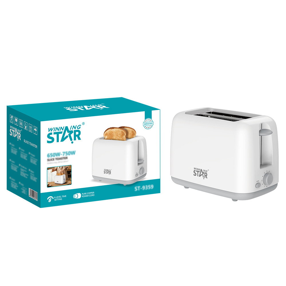Winning Star Máquina de tostado con calefacción de doble cara para el hogar transfronterizo Máquina de desayuno Tostadora Tostadora