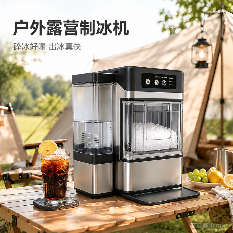 Cross-border foreign trade chewable ice, crushed ice, ice maker, soft ice machine for home, commercial use, dormitory, low-power, office