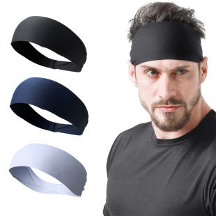 New Sports Sweat Guide Belt Men's and Women's Outdoor Running Headband Yoga Fitness Elastic Sweat Absorbent Antiperspirant Breathable Headscarf