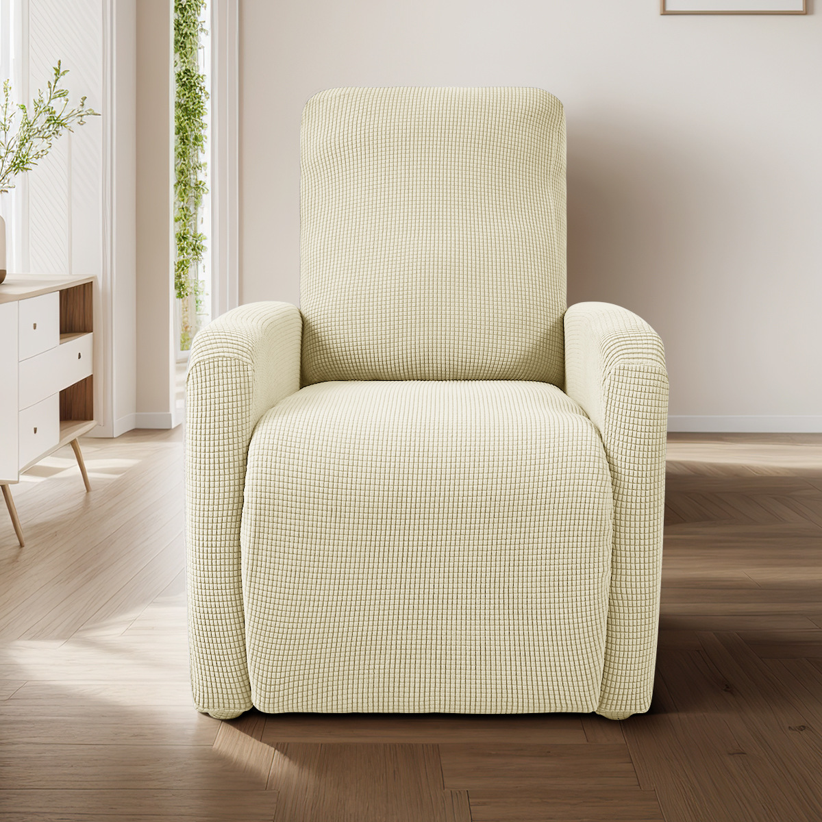 Amazonas impermeable elástico pelusa pequeña cubierta de sofá Chivas granos de maíz de una sola persona cubierta de sillón de descanso tipo split