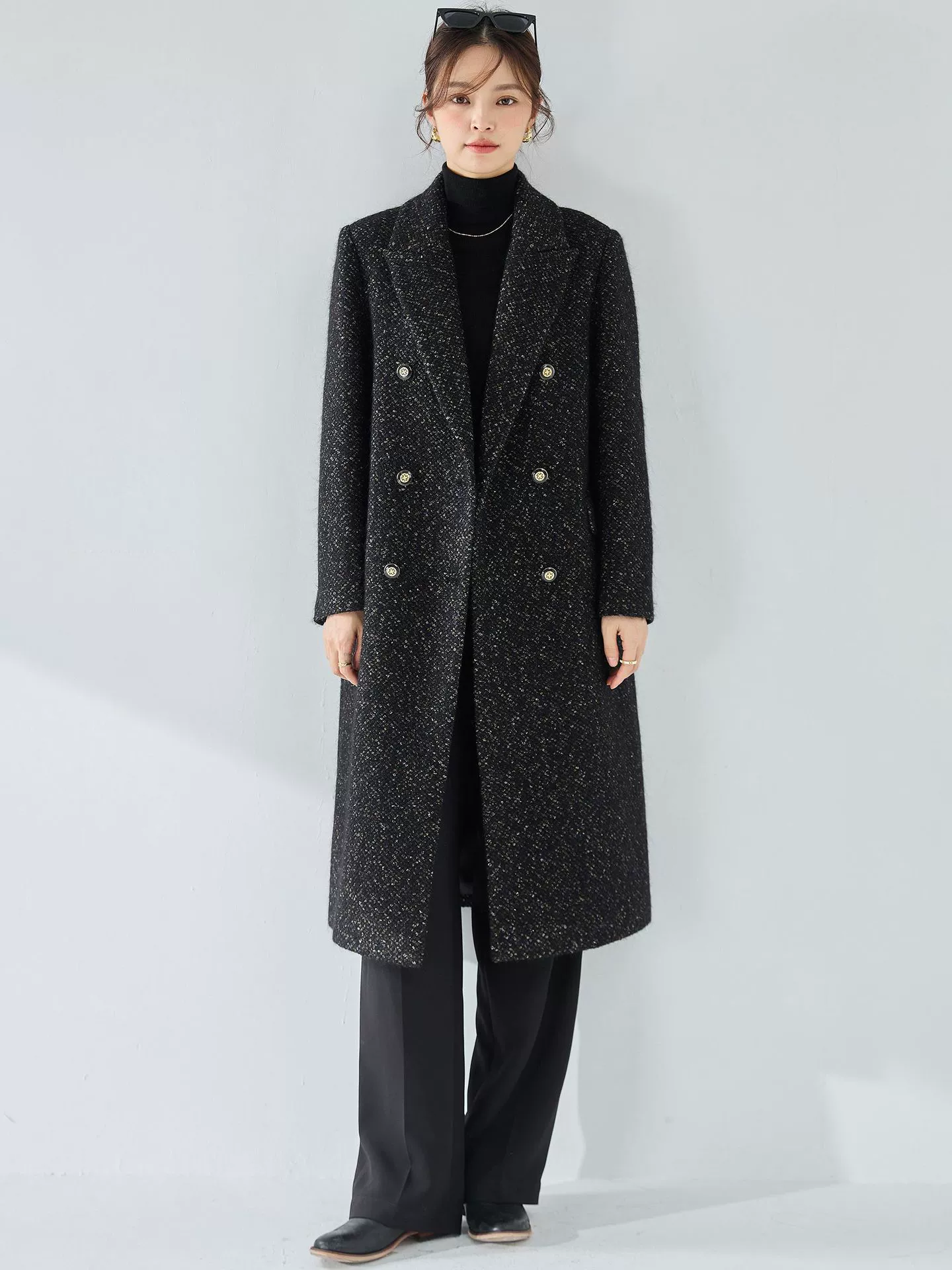 Зимняя шерстяная куртка, пальто, стиль Chanel